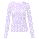 Toloer Mi With The Same Moon Bottom Shirt Ice Silk Sunscreen Clothes T-Shirt Sweet And Spicy Wind Show Thin Skin