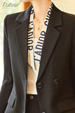 Blazers Women Fashion Elegant Casual Solid Color Long Sleeve Business Single Breasted Outerwear Spring Autumn