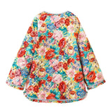 Women's Wear 2024 Autumn Floral Print Loose Quilted Cotton Padded Coat Women's Jacket-Outfit