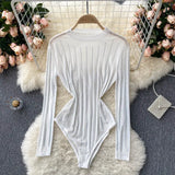 Women Sexy Backless Rompers Fashion Korean Bodycon Jumpsuits 2022 New Summer Chic Streetwear Flocking Slim Bodysuit