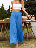 Summer Leisure Wide-Legged Cotton Pop High-Waisted Loose Trousers Women's