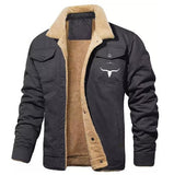 And Winter Men's Jacket With Velvet Cotton Work Clothes Casual Jacket