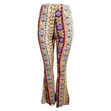 Toloer Spot Women's Wear Fall 2024 New Fashion Bohemian Print Casual Pants-Outfit