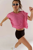 Women's Clothing 2025 New Women's Back Sports Yoga T-Shirts Are Relaxed And Casual