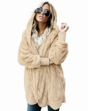 plush warm top mid-length double-sided anti-fur coat oversized