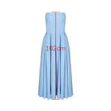 Tube Pleated Midi Dress-Outfit