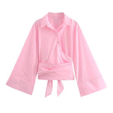 New Two-Color Two-Colored Lint T-Shirt