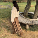 2022 Autumn Winter Cute Fashion Faux Fur Coat Women Thick Warm Soft Plush Fur Jacket Sweet Casual Female Overcoat Young