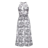 Women's Dress New Summer Sexy Fashion Milk Silk Print Floral