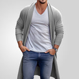 Men's Spring And Autumn Thin Knits Men's Loose Long Wool Coat