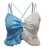 Little Vest, Sling, Matching Color, Sequined Top, New Fashionable Style For Women's Wear-Outfit