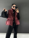 Advanced Sense White Duck Down Vest Female 2024 Winter Fashion Casual Design Sense Big Thick Vest Vest Tide-Outfit
