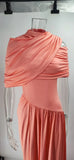 Spring And Summer Skin Retro Shawl Folding Feeling Straight Dress