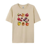 Retro Fruit Graphic Tees-Outfit