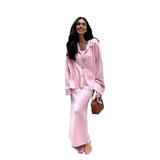 Women's Sweet Windy Knitted Jersey Dress Dress Set In Autumn