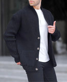 Toloer Men's New Cardigan Sweater Autumn And Winter Men's Long Sleeve Knit Sweater Men's