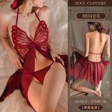 Sex Lingerie Sexy Uniform Net Yarn Bow Pyjamas Seduction Passion Bed Free Flirt Hot Suit