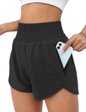 Women's Sports Shorts Quick-Dry Loose Leisure High-Waist Side Zipper Fitness Yoga Three-Point Shorts-Outfit