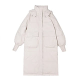 Winter In The Long Over The Knee Korean Version Of Loose Down Cotton-Padded Jacket Women Thickened 2023 New Women's Padded Coat Winter-Outfit