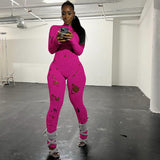 Women's Clothing 2025 Autumn And Winter 2025 New Fashion Hole Long Sleeves Strap With Wool Long