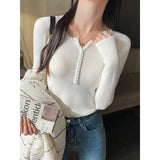 Sense Korean Version Of The Sweater Women's Autumn And Winter New Jacket High-End Match Inside The Bottom Shirt Wearing Knitted Top