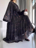 Fashion Printing Bohemian Style Dress In Autumn