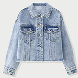 Deeptown Purple Jean Jacket Autumn Korean Fashion Clothing Loose Casual Jacket 2020 Womens Outerwear Solid Coat All-match