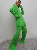 Winter Elegant Knit Top and Pants