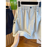 Version Of The Workwear Short Skirt Women's Summer 2025 New Loose High-Rise Slim Retro Anti-Walking Bag Hip