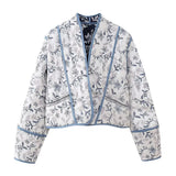 New Autumn / Winter 2024, Women's Wear 4 Pocket Quilted Cotton Padded Coat W028 5895-Outfit