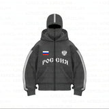 New Hot Sales Up And Down Double-Head Zipper PAG GHB Printing Niche Design New Eye View
