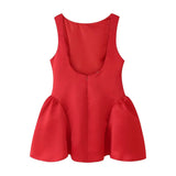 Collar Sleeveless Sleeveless Skirt 2025 Summer-Loved Back Dress Dress Body A-Word Mini