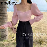 Collar Long Sleeve Woman Sweaters Knitted Pullover Women Spring Autumn Sweater Winter Tops For Women Black White