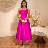 Sling Three-Dimensional Floral Dress Banquet High-Waist A-Word Swing Pony Dress