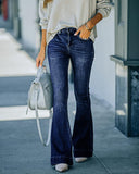 Street High Waist Large Stretch Flared