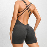 Toloer Pleated Honey Peach Hip Yoga Pants Quick Dry Fitness Pants Female Training Dance Sports Yoga-Outfit