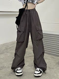 Y2K Baggy Parachute Cargo Pants with