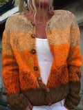 New 3D Printed Women's Cardigan Knitted Jacket Spring Autumn Shirt