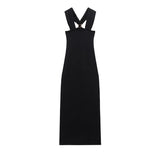 2025 New Dress Women's Hanging Neck French Design
