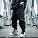 Pants Tide Brand Harlan Straps Trousers Men's Korean Version Of Hip-Hop Personality Loose Street Trend-Outfit