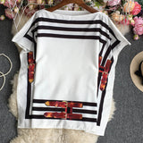 Short-Sleeved Positioning Flowers-Outfit