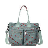 Printed Cherry Large Capacity Shoulder Bag-Outfit