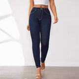 Women's Jeans 2025 Summer High-Rise Slim Skinny Size Hips Small-Footed Jeans