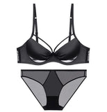 This Year's Red Underwear Set Big-Breasted Women Pure Thin Bra Sexy Small Bras To Get Married Without