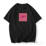 Ins Wind Printing T-Shirts For Women's Summer New Loose Round-Neck Cotton Short-Sleeved