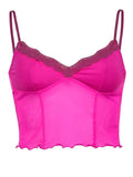 Sheer Mesh Fungus Cami Top-Outfit