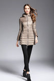 2022 Long Duck Down Parka Warm Feather Jacket For Women Winter Large Size Down Coats Ultra Light Quilted Hooded Coats