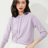 Toloer New Long-Sleeved Hoodie Sweater Women's Pullover Hoodie Loose Casual Short Top Hoodie Bottom Sweater-Outfit
