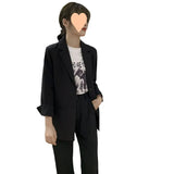 Toloer Suit Suit Female Fall 2024 Korean Version Of Loose Professional Office Worker Suit Jacket Formal Dress College Style-Outfit