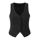 Homemade New Women's Sleeveless Buttoned